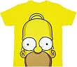 The Simpsons Homer Huge Face Yellow T-Shirt Tee