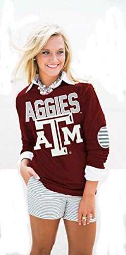 GAME DAY ELBOW PATCH TEE - MAR -(TAMU) (2XL)