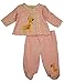 Happi By Dena - Baby Girls 2 Piece Velour Pant Set