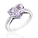 Sterling Silver Rose de France Amethyst and title=