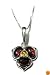Sterling Silver May Collection Cherry Amber Pendant, 18