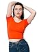 American Apparel Women Cotton Spandex Jersey Crop Tee