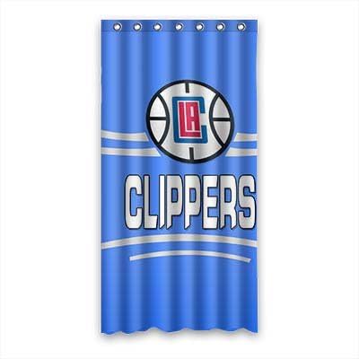 Wonderful Los Angeles Clippers Waterproof Bath Shower Curtain Polyester 36" x 72"