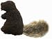 West Paw Design Dam Beaver Squeak Toy for Dogs, Chocolate
