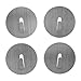 Three By Three Seattle Spot-On Mini Magnet Hooks, Stainless Steel, 4 Pack (24259)