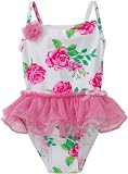 Flapdoodles Toddler Girls Tutu Pretty One Piece Suit