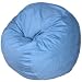 3-feet Baby Blue Cozy Sac Foof Bean Bag Chair Love Seat
