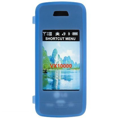 LG Voyager VX-10000 VX10000 Premium Dark Blue Silicone Skin Case Cover
