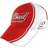 Budweiser Hat Red & White Flag Nascar Hat By Checkered Flag Sports Kasey Kahne. #9