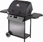 Broil-Mate Model 155154 Liquid Propane 44,000 BTU Gas Grill, Black and Black Chrome