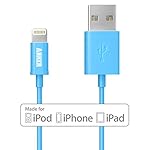 【Apple認証 (Made for iPhone取得)】 Anker ライトニングUSBケーブル iPhone 6 / 6 Plus / 5 / 5C / 5S / iPad Air / iPad Air2 / iPad mini / iPad mini2 / iPad mini3 用 コンパクト端子 (ブルー)