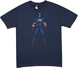  : TS293 Captain America Buff T-Shirt Marvel Comics