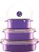 Calypso Basics 6-Piece Microwave Cookware/Storage Set, Purple Calypso Basics 6-Piece Microwave Cookware/Storage Set, Purple