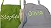 CHEFSKIN Personalized Embroidery Apron Choose Color and Name (Children Small) White