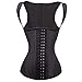 WONDER-BEAUTY Women's Waist Cincher Weight Loss Bustier and Corset Slimming Girdle Vest,Retro-3 Rows Hook&Eyes,XXXX-Large
