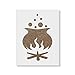 Cauldron of Witches Brew Stencil Template - Reusable Halloween Stencil with Multiple Sizes Available