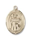 St. Casimir of Poland 14KT Gold Medal Patron Saint of Bachelors & Poland