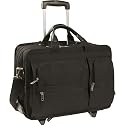Black Nylon 17" Detachable-Wheel Laptop Case
