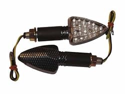 Universal Motorcycle Long Stalk Carbon Fiber LED Turn Signal for Honda CBR Yamaha R6 R1 Kawasaki ZX6 ZX10 Suzuki GSXR Harley Davidson
