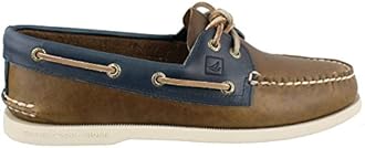 Sperry Top-Sider Men's A/O 2 Eye Cyclone Boat Shoe, Earth/Blue, 8 M US
