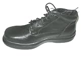 Men's Safety Chuka Black Red Wings Work Boots