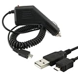 USB Data Cable + Rapid Car Charger With IC Chip for LG Rumor2