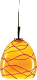 Alico PC4250-65 Fila 12v Pendant Amber Shade With Red