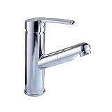 混合 水栓 蛇口 伸縮 ノズル シングル レバー キッチン バス ルーム 洗面用