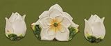 Magnolia 3-D Table Set w/ Napkin Holder and Salt Pepper Shakers *NEW*
