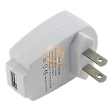 White USB Home Travel Charger for Apple Iphone 1st, 2nd 3G, 3rd 3Gs, Ipod Touch 1st, Touch 2G, Ipod Nano