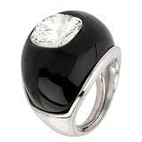 Oracle Ring, crystal/white brass-plated
