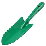 from sourcingmap Metal Round Handle 10.5 Long Garden Lawn Towel Spade Tool Green
