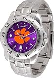 Clemson Sport Anonized Men's Steel Band Watch