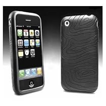 KMS - BLACK SKIN CASE & SCREEN PROTECTOR FOR APPLE IPHONE 3G 3GS