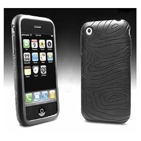 KMS - BLACK SKIN CASE & SCREEN PROTECTOR FOR APPLE IPHONE 3G