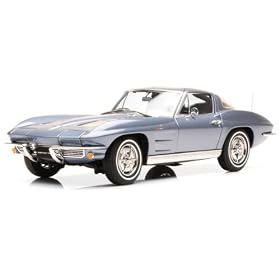 AUTOart 1/18 CHEVROLET CORVETTE 1963 SILVER BLUE