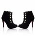 Charm Foot Vintage Womens Platform High Heel Ankle Boots Riding Boots