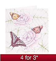 3 Butterflies Blank Card