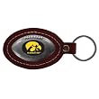 Iowa Hawkeyes Leather Football Key Tag - NCAA College Athletics - Fan Shop Sports Team Merchandise