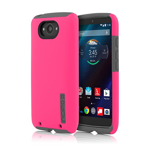 Motorola Droid Turbo Case, Incipio [Shock Absorbing] DualPro Case for Motorola Droid Turbo-Pink/Gray