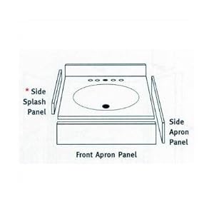 Swanstone CHVTSS.063 CHVTSS SIDE SPLASH SWANSTONE CORNFL