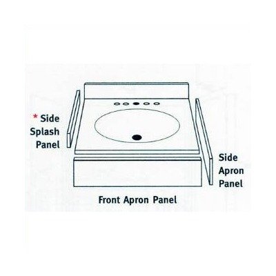 Swanstone CHVTSS-010 Chesapeake Side White Finish