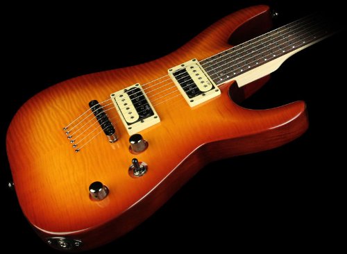 ESP LTD H-101 Flame Maple Electric Guitar Amber Sunburst On Sale