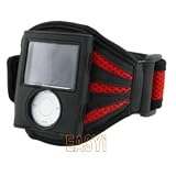 EASYi - Deluxe ArmBand for iPod Gen 3rd Apple  Nano Red 4GB 8GB