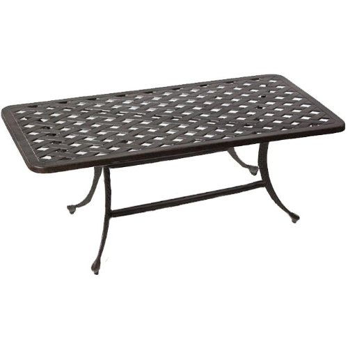 Alfresco Home Weave 84 Inch Rectangular Dining Table & Base - Char...
