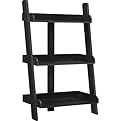 Leaning 3 Shelf Bookcase - Black