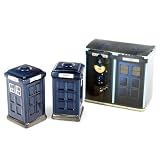 TARDIS Doctor Who Style Police Box Ceramic Salt and Pepper Pot