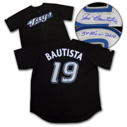 Jose Bautista Toronto Blue Jays Autographed/Hand Signed Jersey W/ 54 Hr