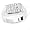 Eye-Catching Solid Sterling Silver Cubic Zirconia Rhodium Plated Men's Ring Please specify size: 11
