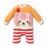 （ワボーズ） Waboatsベビー春と秋のかわいいアニマルプリントのデザイン長袖チュールロンパース カバーオール ベビーロンパース ベビーカバーオール A 90